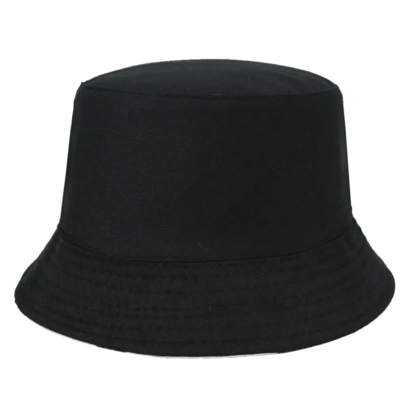

Men Women Summer Reversible Bucket Hat Harajuku Leaves Print Hip Hop Sunscreen Round Flat Top Fisherman Cap