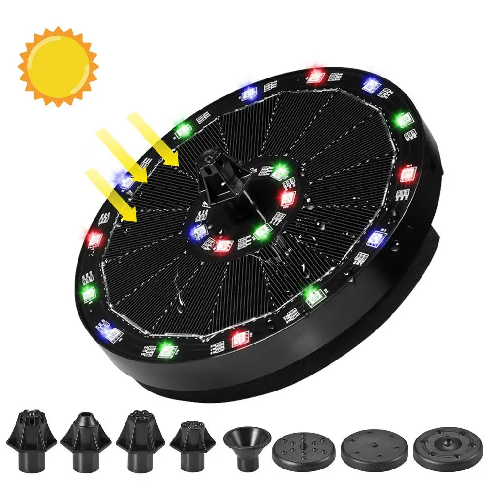 

Mini Solar Water Fountain Pool Pond Waterfall Fountain Garden Decoration Outdoor Bird Bath Solar Powered Fountain Floating Water