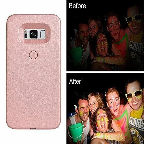 

Selfie Case Cover LED Light Up Bright Flashlight For Samsung Galaxy S8 S8 Plus S9 S9 Plus S10 S10 Plus