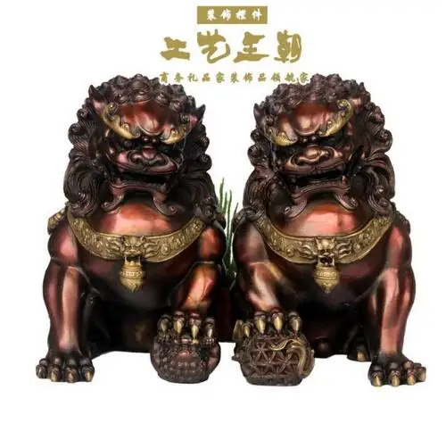 YM 305 оптовая продажа бронзовая фабричная династия медный Лев аксессуары для дома