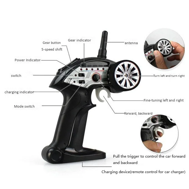 Wltoys 2 4 ГГц 1:32 L939 мини-пульт дистанционного управления автомобиля 5 скоростей