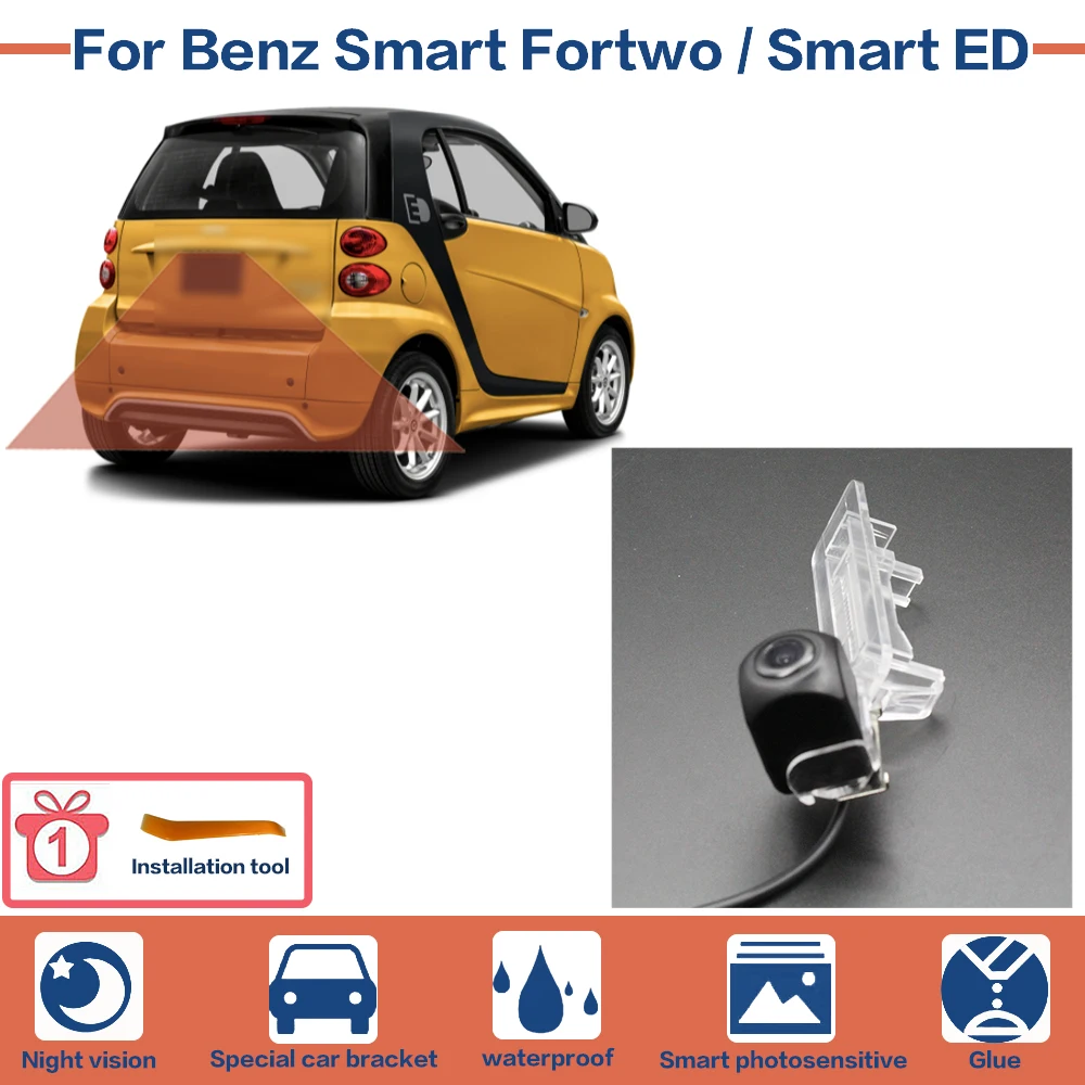 

Night Vision Full HD Car Rear View Reverse Backup Camera High Quality For Smart Fortwo / Smart ED