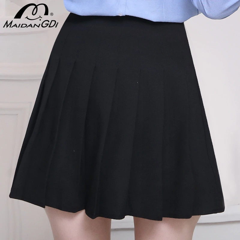 

Женская мини-юбка с высокой талией MAIDANGDI, новое летнее корейское модное плиссированное платье, 2020