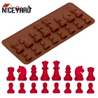 Силиконовая Шахматная форма для шоколада ледяной сахар формы для выпечки, кухонные принадлежности Аксессуары для выпечки
