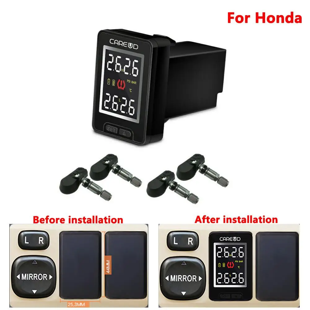 U912-TJ для автомобиля Honda Беспроводная система мониторинга давления в шинах TPMS