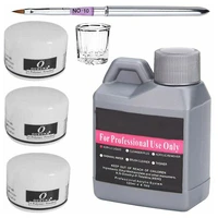 nail art acrylic liquid and powder kit starter clear glass brush pen nail tool for long lasting sparkling nail tips