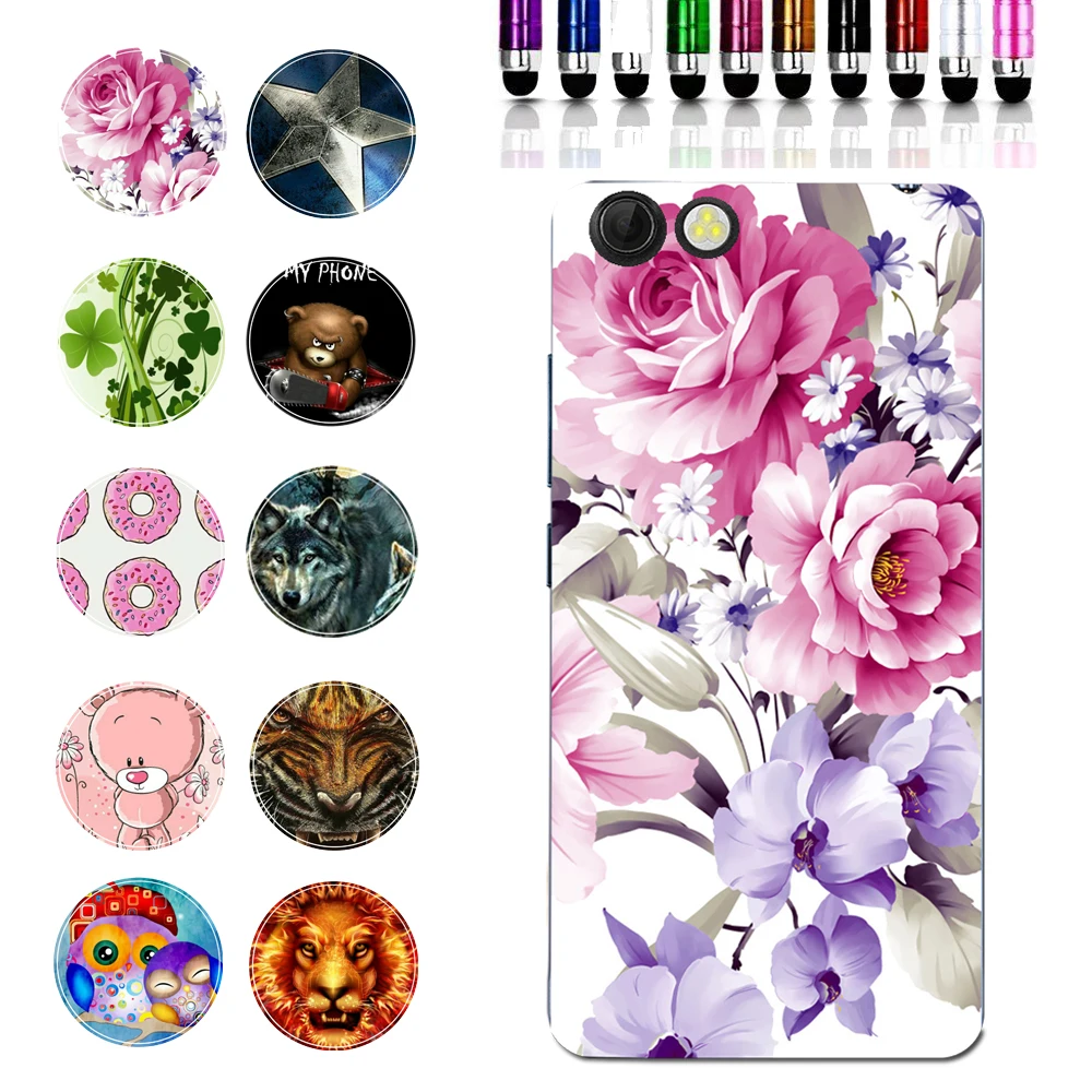 Красивый чехол из ТПУ с цветочным рисунком для Prestigio Muze D3 PSP3530DUO F3 PSP3532DUO E3 PSP3531DUO A7