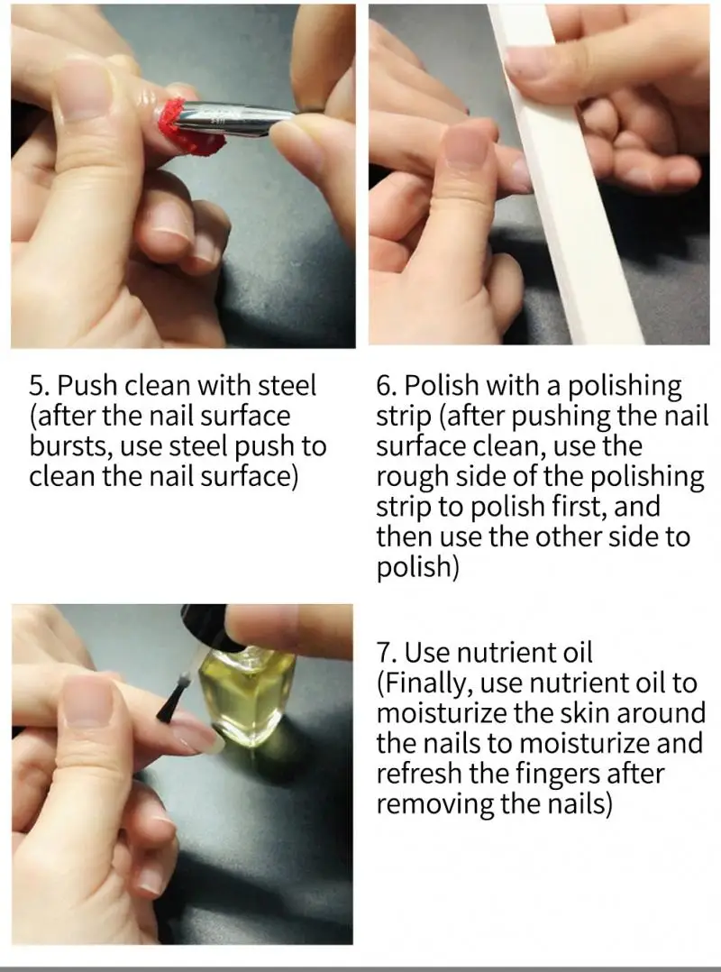 Магический гель для ногтей 15/18 мл средство удаления замачиванием лака удаление