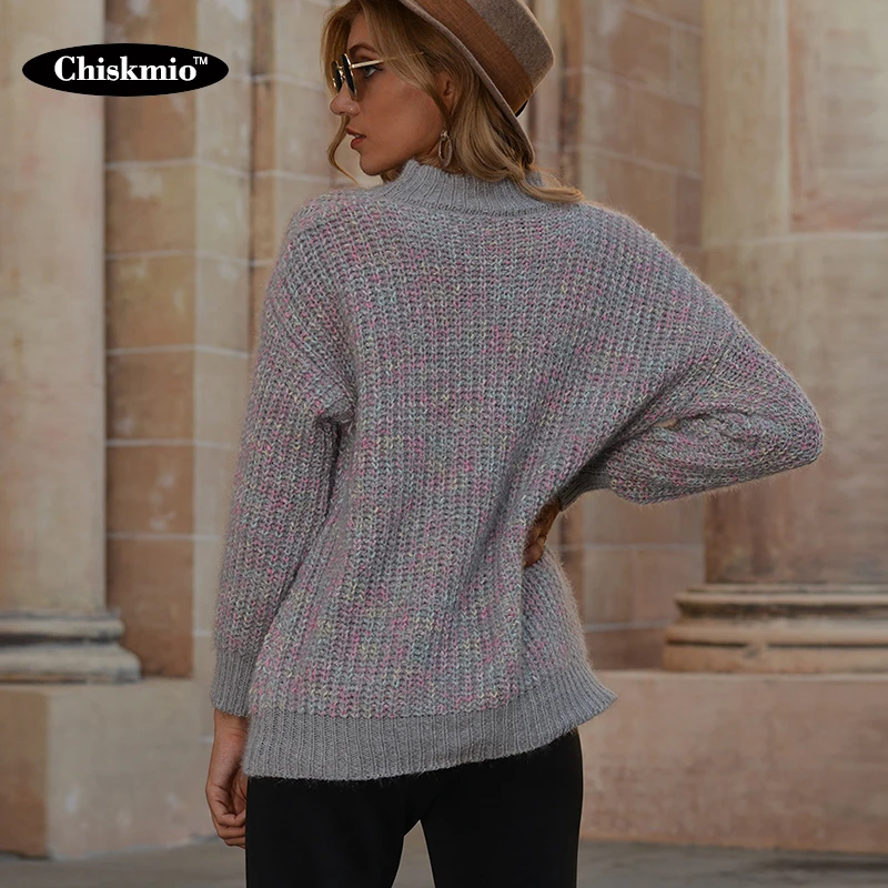 

Winter Clothes Thick Warm Knitted Sweater Woman Knitwear Tops Multicolor Crochet Jumper Office Ladies Harajuku Pullover Sweaters