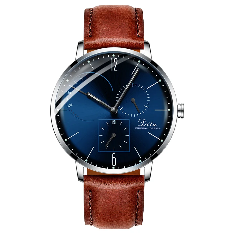 

Quartz Watch Top Brand Luxury Waterproof Clock Leather Watches Mens Sports Stainless Steel Fashion Men Wristwatches