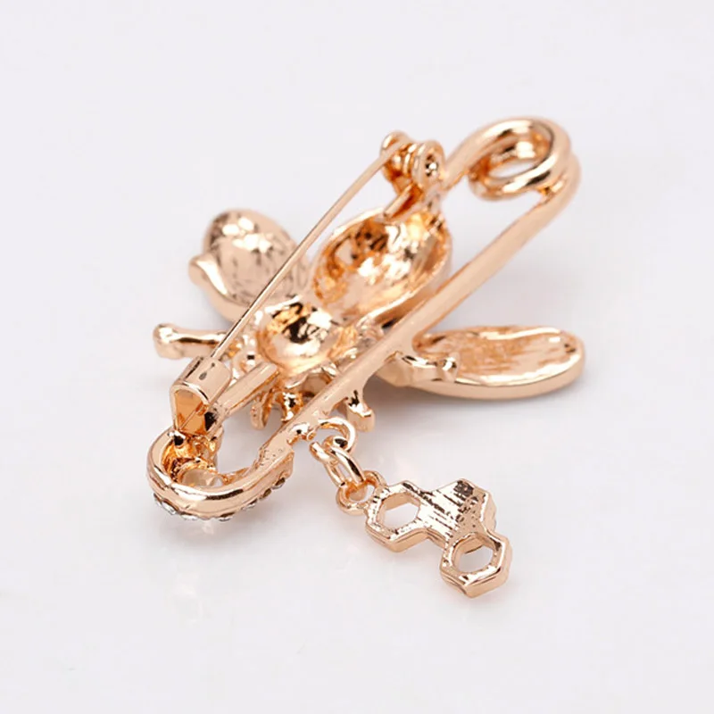 Dream Candy 2019 New Style Rhinestone Bee Brooches for Women Enamel Pins Sweater Accessories Creative Insect Jewelry Fashion | Украшения и