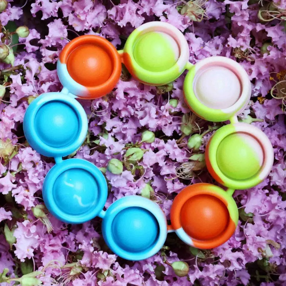 

Heart-shaped Dimple Sensory Fidget Toys Press Bubble Unzip Bracelet Stress Relief Bracelet Kids Toys Gifts For Autism Children