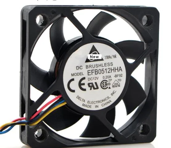 

For Delta EFB0512HHA BF92 DC 12V 0.20A 50x50x10mm Server Cooling Fan