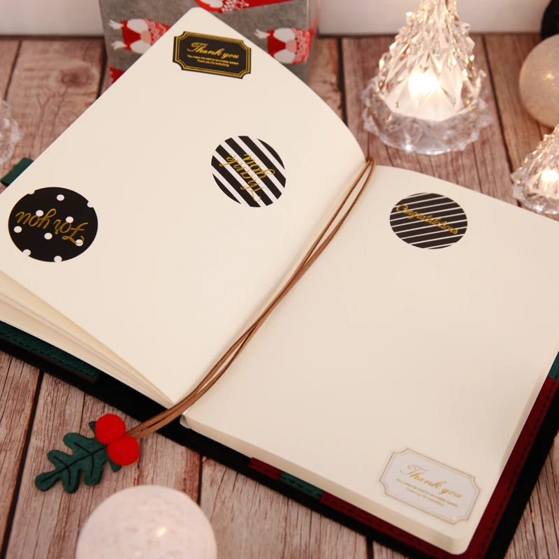 Фетровая Обложка для блокнота A5 светильник кой ручная работа Рождественский