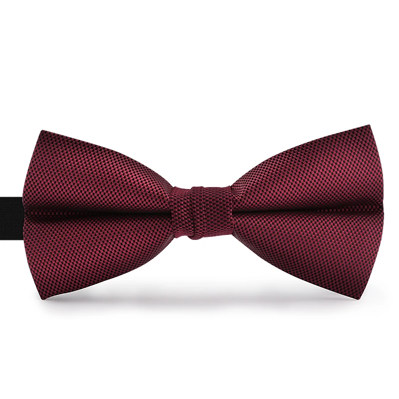 

2019 New Fashion Men's Bow Ties for Wedding Double Fabric Red Bowtie Club Banquet Anniversary Party Butterfly Tie with Gift Box