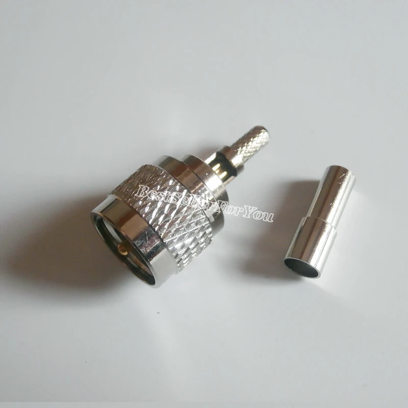 10 шт. мини UHF оконный обжимной штекер для LMR100 RG316 RG174 коаксиальный кабель RF