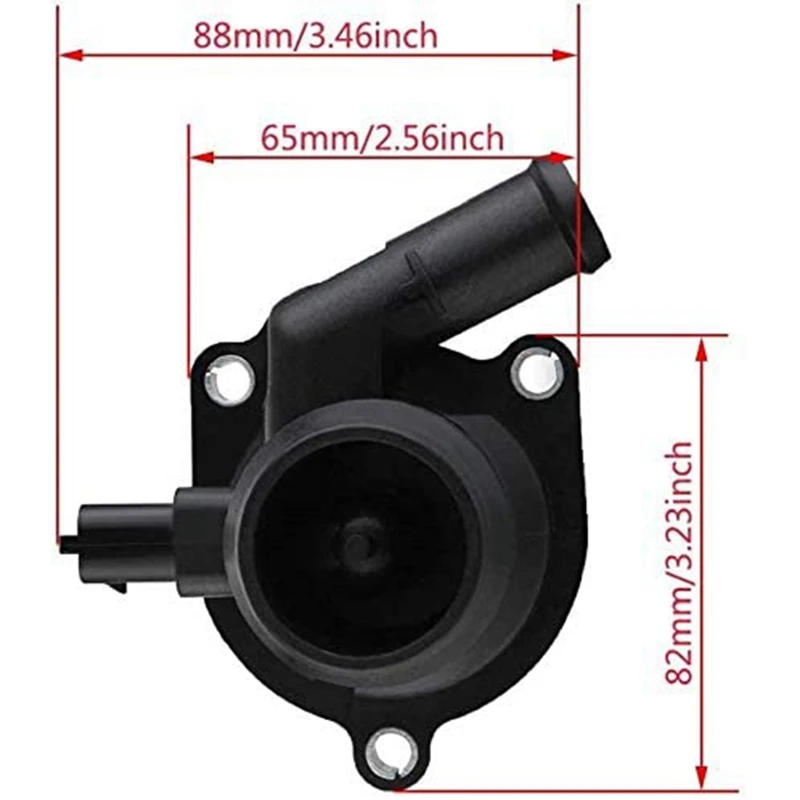 Engine Coolant Thermostat Housing Assembly with Water Inlet for Buick Encore Chevy Cruze Sonic 55593034 55565336 | Автомобили и