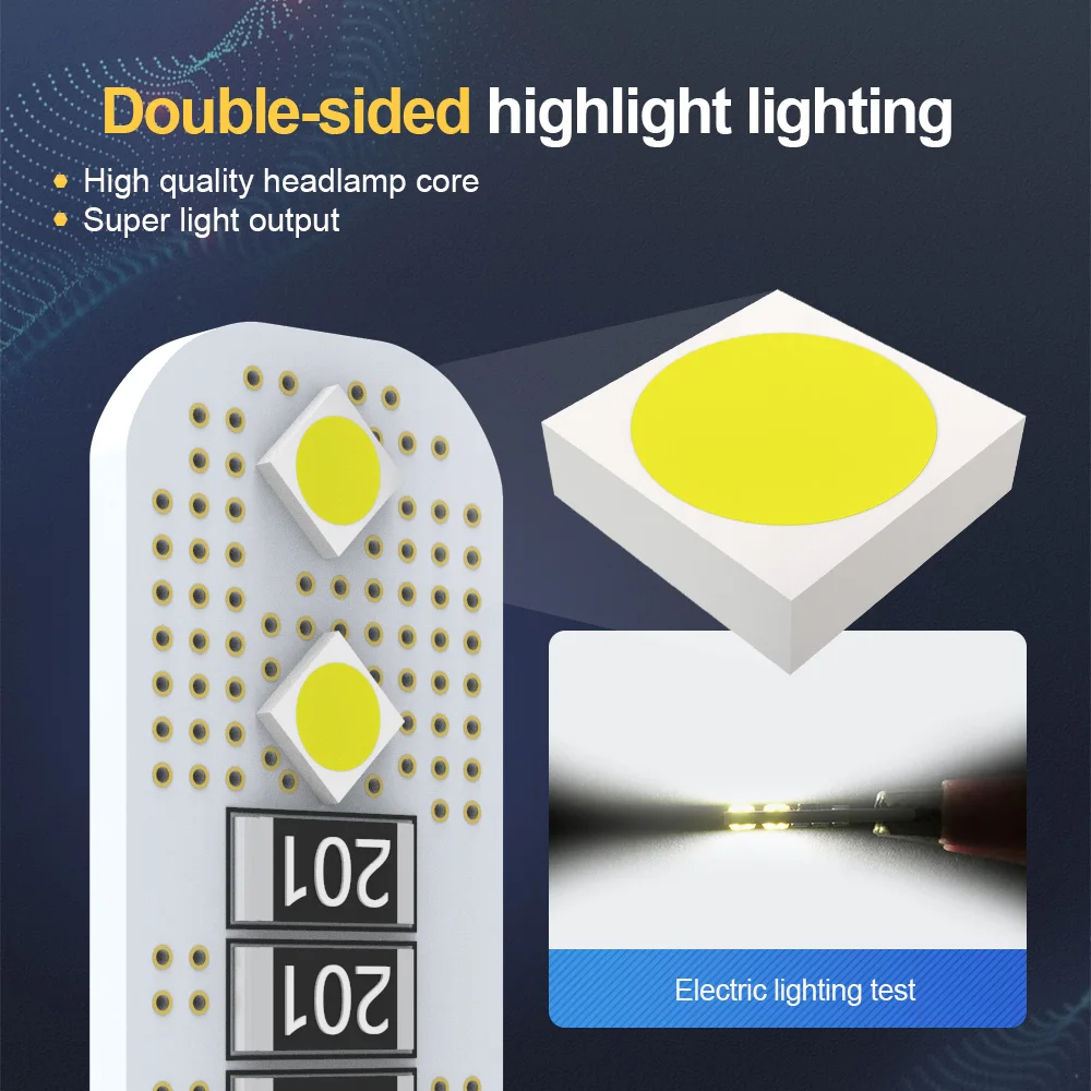 CROSSFOX T10 Led Canbus W5W Светодиодная лампа автомобильный интерьерный светильник 194 168 без