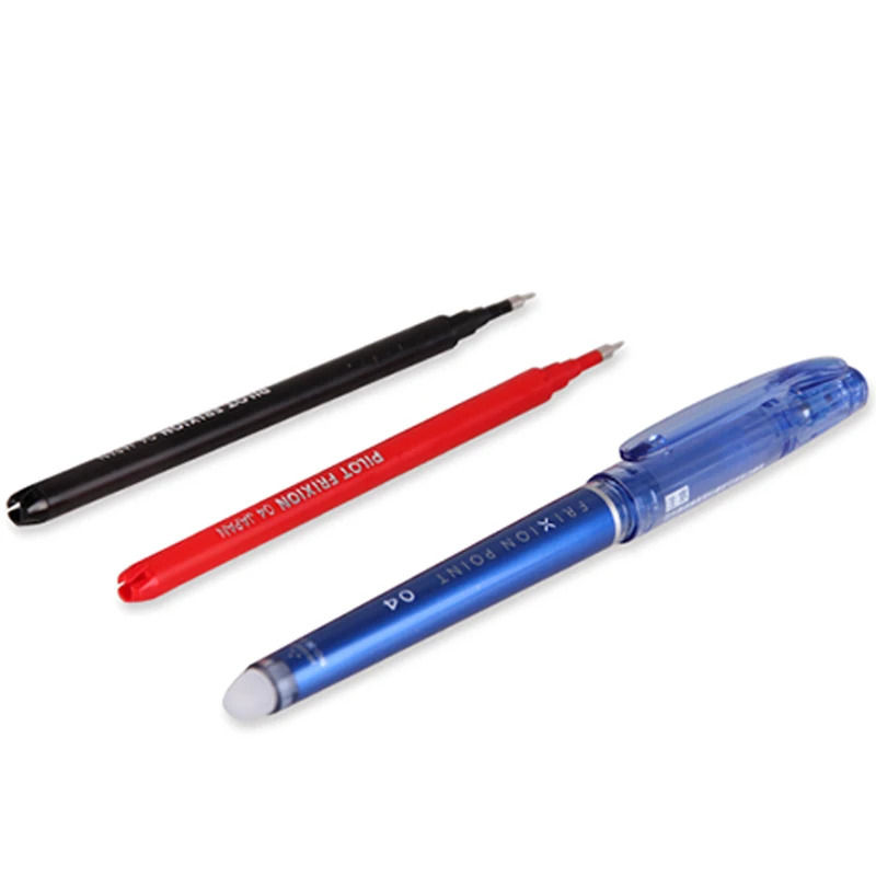 12 шт./лот Pilot Frixion Gel Refills черный/синий/красный/черный синий 0 4 мм для фрикционных