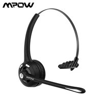 Upgraded Mpow Pro Wireless Headphones Bluetooth Headset with Noise Cancelling Mic Mute Function for Office Busniess Truck Driver