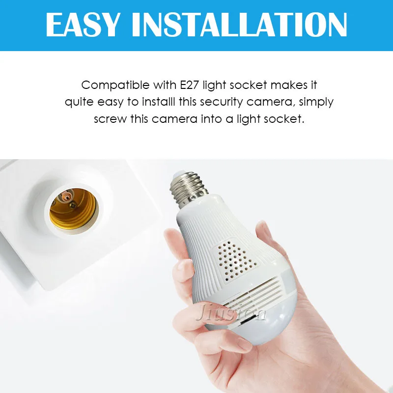 960P беспроводной светодиодный светильник 360 градусов панорамная лампа домашняя