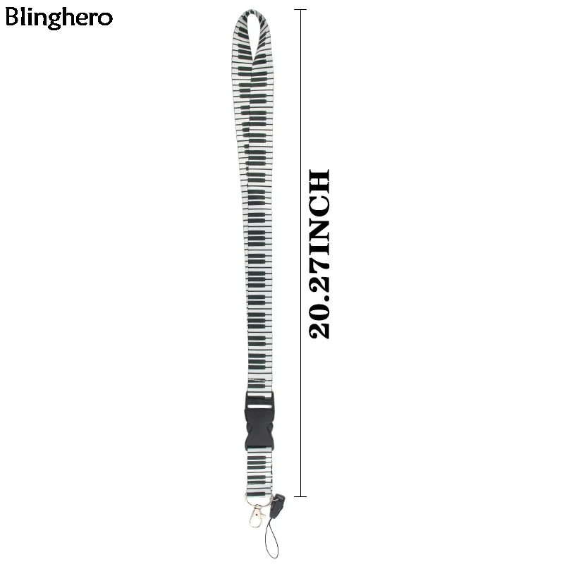 Blinghero пианино клавиатура Печать Шнурок для ключей телефон оригинальный