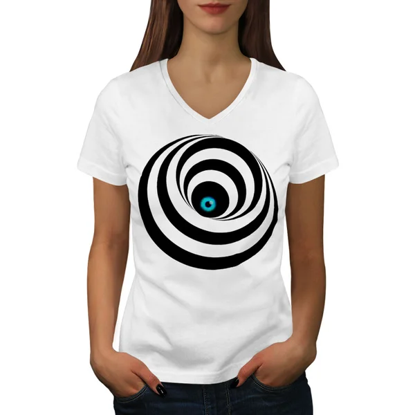 

Eye Spiral Cool Fashion Women V-Neck T-shirt