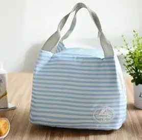 Light Blue ETya милые женщины дамы девочки дети Изолированная коробка-сумка для обеда пикника еда тепловой Ланч кулер тотализатор животное печать сумка - Цвет: Light Blue