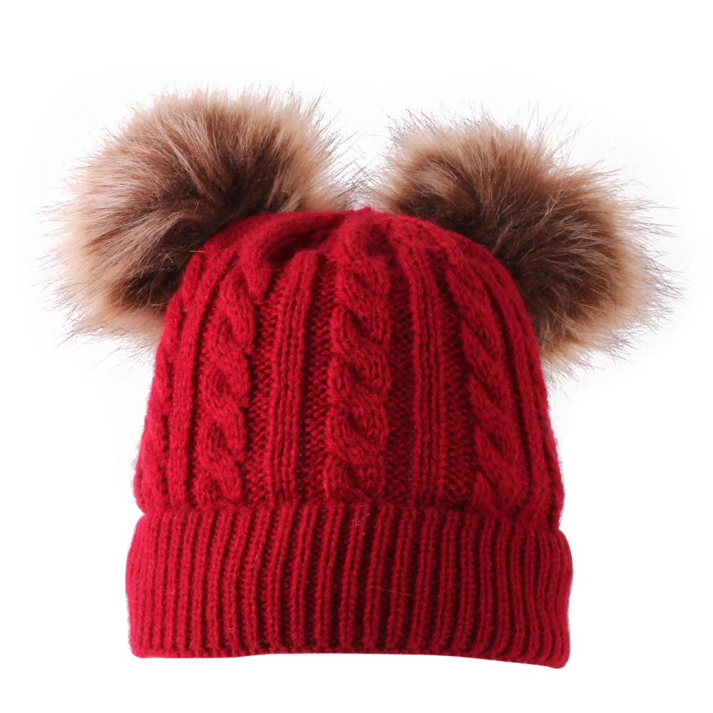 Новые детские шапочки для новорожденных девочек и мальчиков зимний теплый