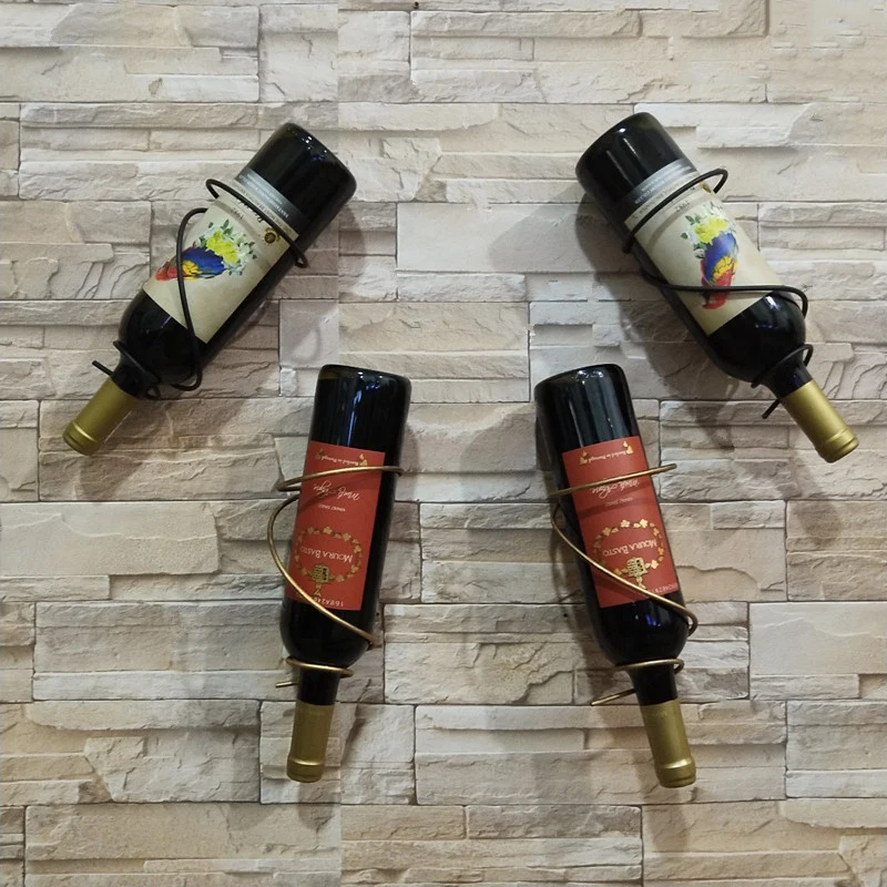 5 шт. настенный бронза черная бутылка для вина стойка держатель полка дисплея