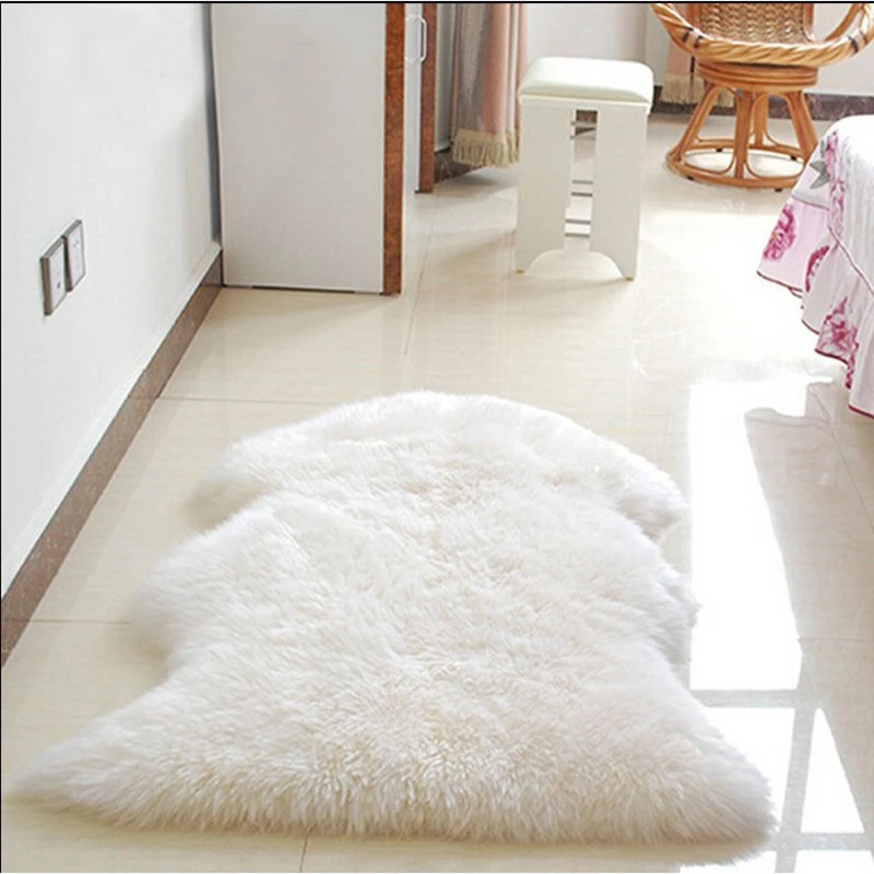 

Special-shaped Imitation Wool Carpet Cushion 8color Cushion Fluffy Floor Carpet Imitation Sheepskin Carpet Fur Super Soft Carpet