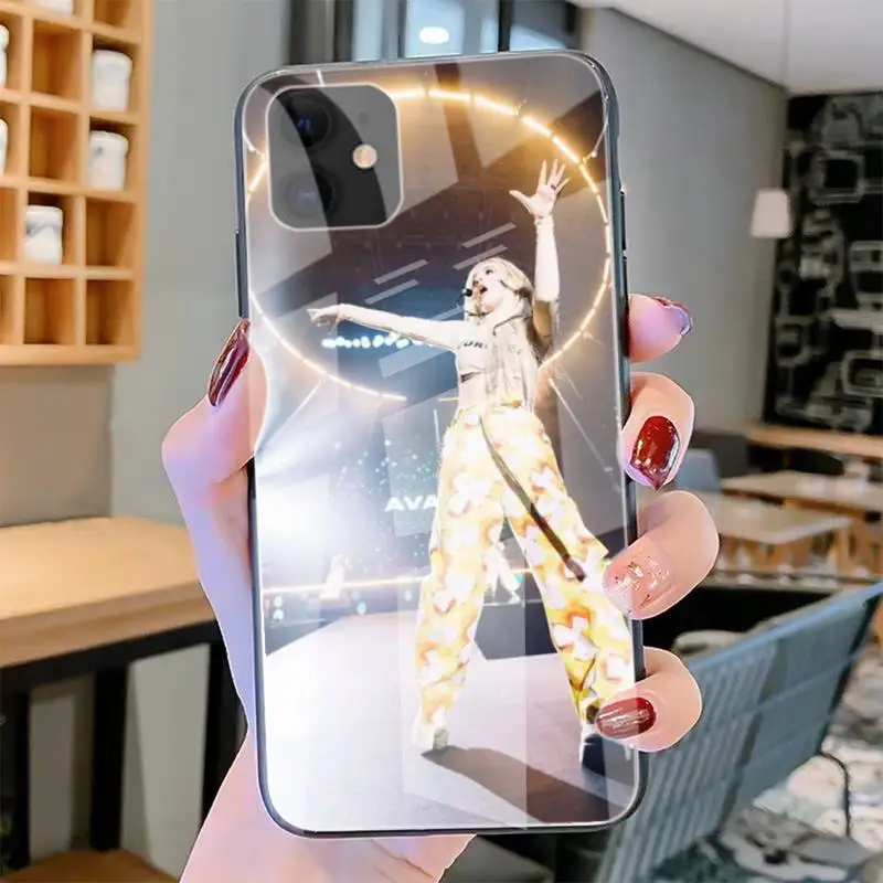 

Ava Max Phone Case Tempered Glass For Iphone6plus 6S 7 7plus 8 X XS XSmax XR 11 12 Pro Max 12mini