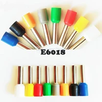 e6018 insulating crimp terminal wire connector 50pcsbag tube insulated cord end terminals 6 0mm2 cable connector wire terminals