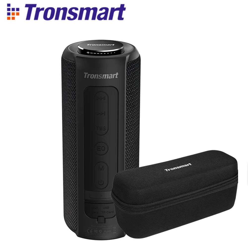 Tronsmart Element T6 Plus портативная Bluetooth Колонка 40 Вт TWS SD TF IPX6 Водонепроницаемый Саундбар с глубоким басом для телефонов Siri