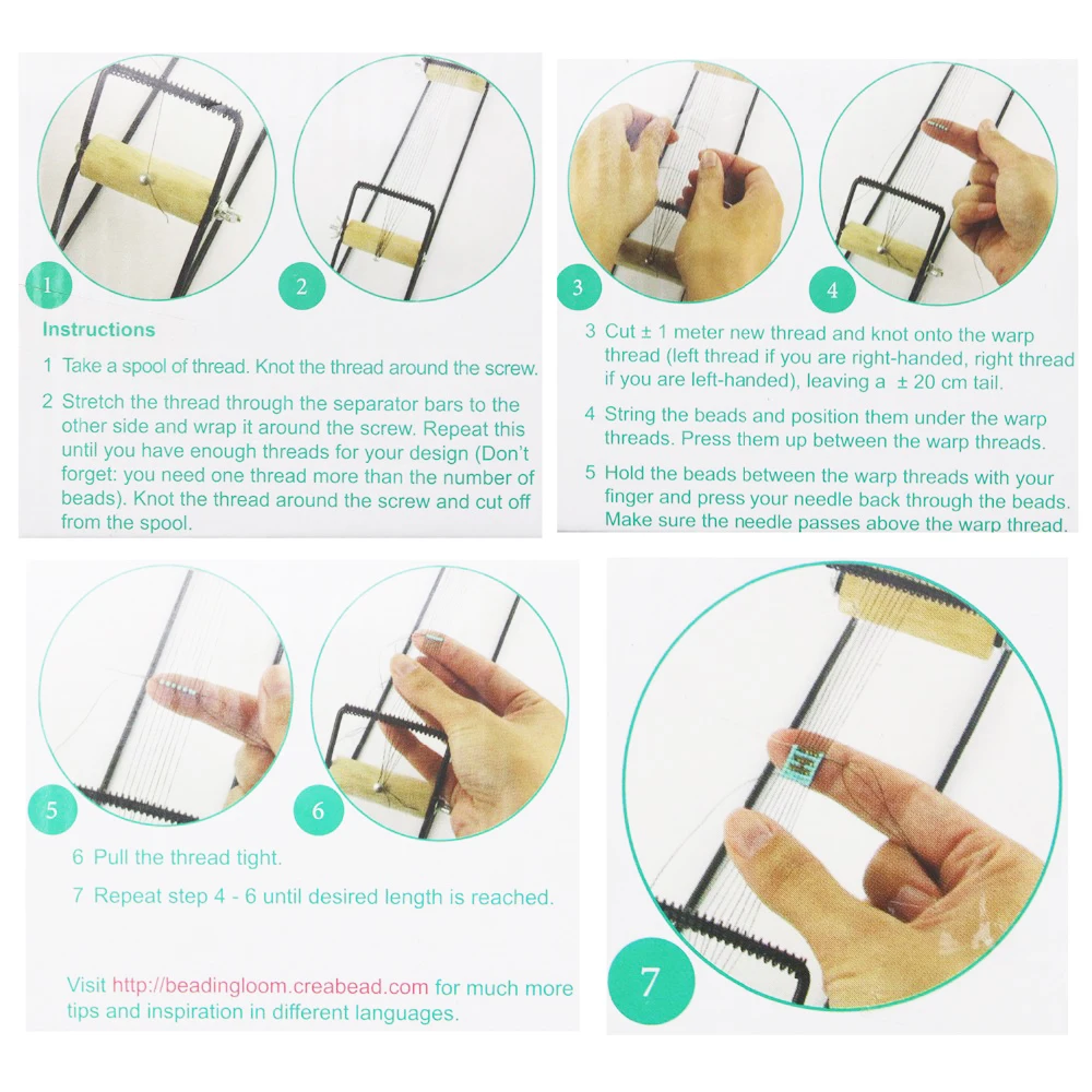 Набор ткацких бусин из нержавеющей стали набор вязальных для браслетов