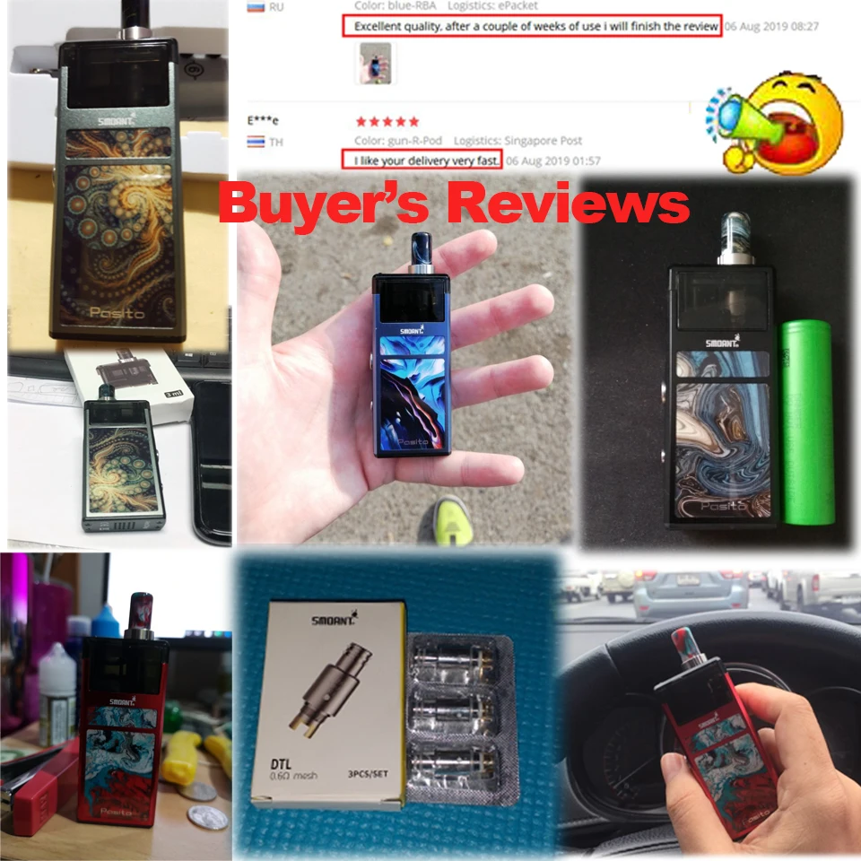 Оригинальный комплект Smoant Pasito 1100 мАч vs Charon Baby | Электроника