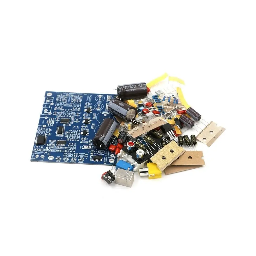 Бесплатная доставка Новый CS4398 ЦАП DIY Kit с USB оптического волокна 24/192K набор