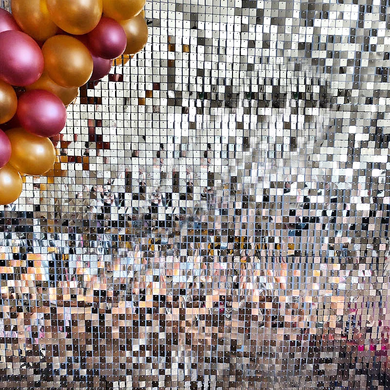 

Hot 30cmx30cm Shimmer Sequin Wall for Advertsing Home Decoration Party Event Backdrop Living Room Wall Pegatinas De Pared DIY