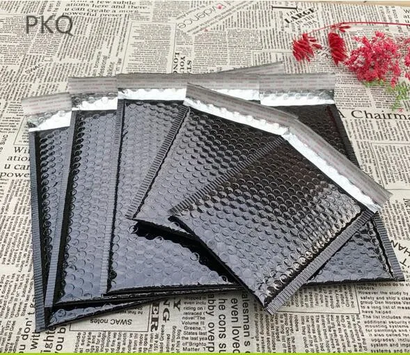 30 шт 6 размеров яркие черные полиэтиленовые Пузырьковые Конверты Сумки