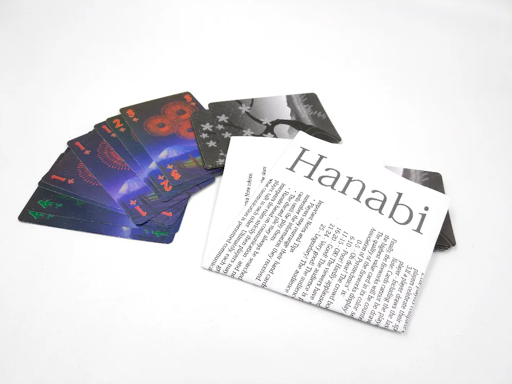 Настольная игра HANABI с карточками для 2-5 игроков легко играть в веселую игру