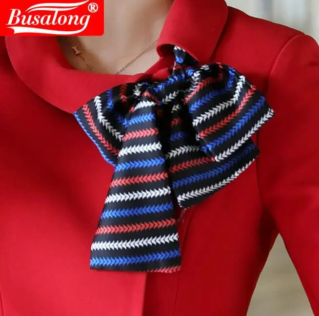 Женский костюм-Униформа с длинным рукавом двубортный топ и брюки | Женская одежда