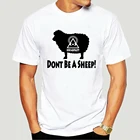 Летняя футболка с коротким рукавом и рисунком героев мультфильма Не будьте овечкой