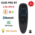 G10S BT5.0 голосовой пульт дистанционного управления 2,4G и беспроводная мышь гироскоп IRLearning для Android tv box HK1 H96 X96 mini