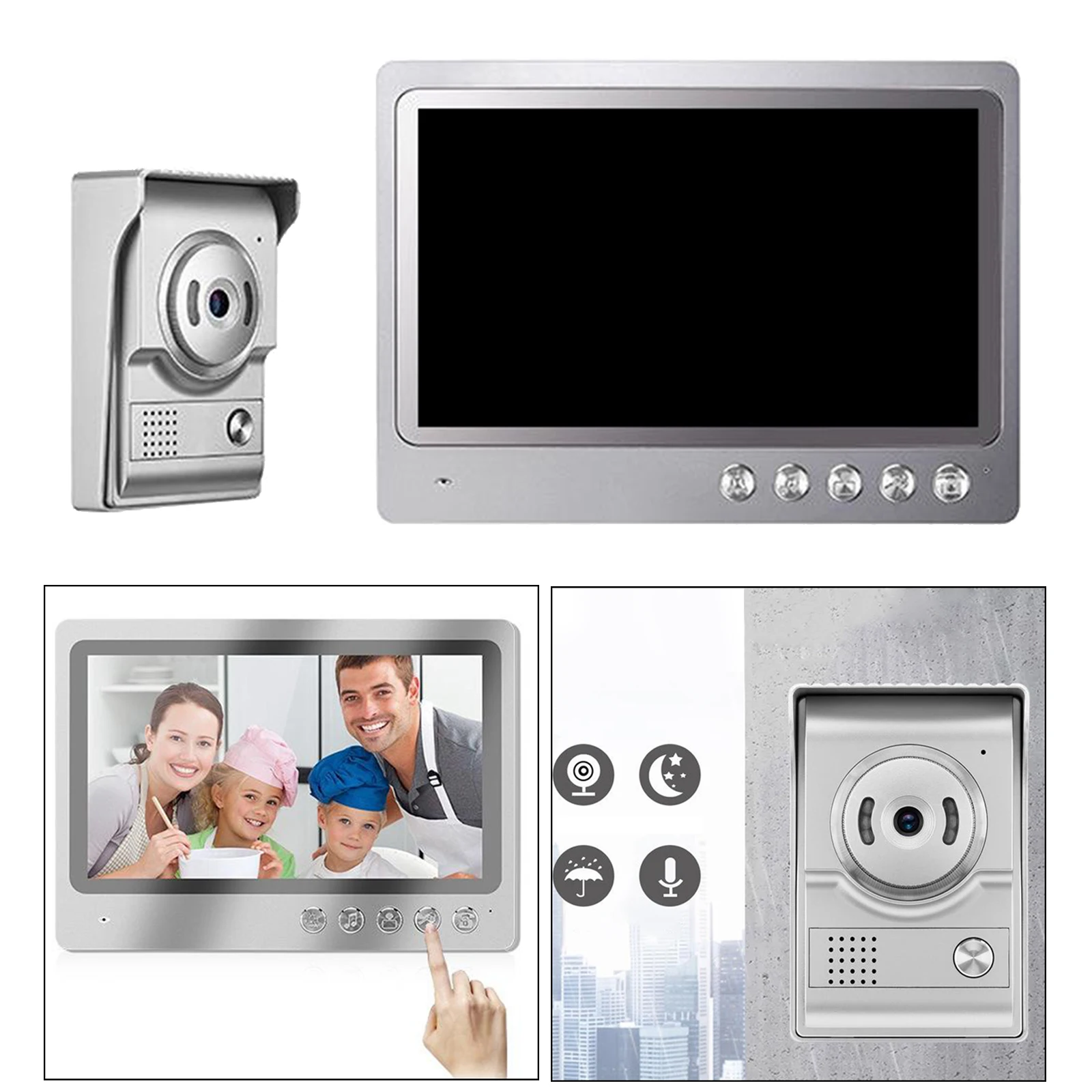 Wifi 9Inch Monitor Video Intercoms Home Security Systeem Video Deurbel Deurtelefoon Cam, Ondersteuning Afstandsbediening