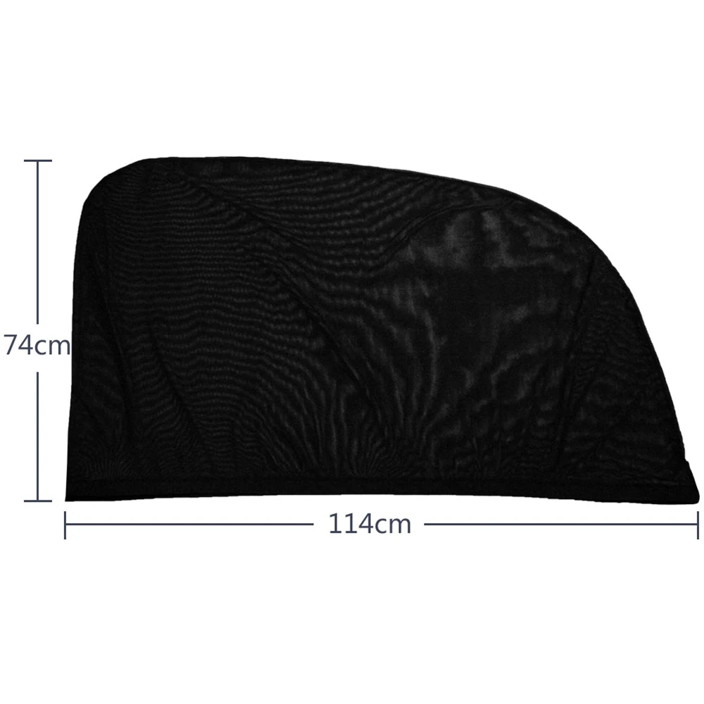 

2pcs Car Sun Shade Side Window Sunshade Universal Fit Rear Large Double Layer Mesh Sun Block Car Accessories