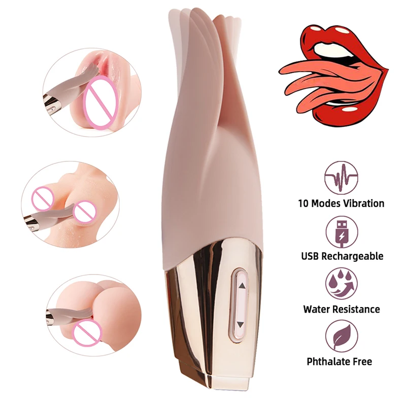 Вибратор для сосания языком "Клитор, сосок, дилдо, стимуляция клитора, оральный секс, лизание киски, секс-игрушки для женщин и мужчин взрослых".