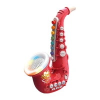2021 saxophone with light and sound early educational toys musical instrument toy for toddler girls boys beginners