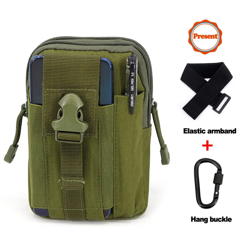 Amry green Мужские уличные походные сумки, тактические рюкзаки Molle, сумка на пояс, военный поясной рюкзак, мягкая спортивная сумка для бега, дорожные сумки - Цвет: Amry green