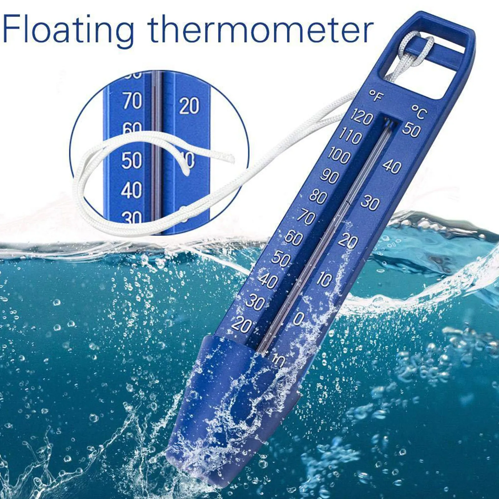 

1/2 шт. ABS Пластик плавательный бассейн плавающий термометр ванна спа-ванна рыбные пруды, термометр для воды, измерительный инструмент