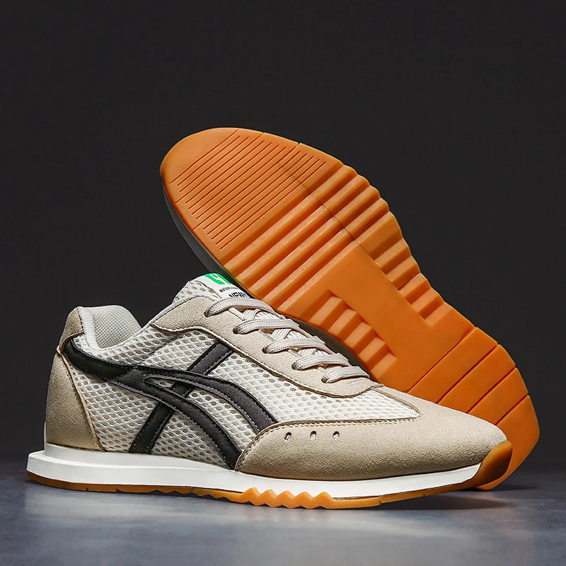 Новейшая модель Пропускающие воздух мужские кроссовки для бега и занятий